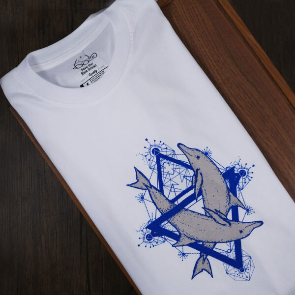 Dolphin Geometric Tee - Image 2